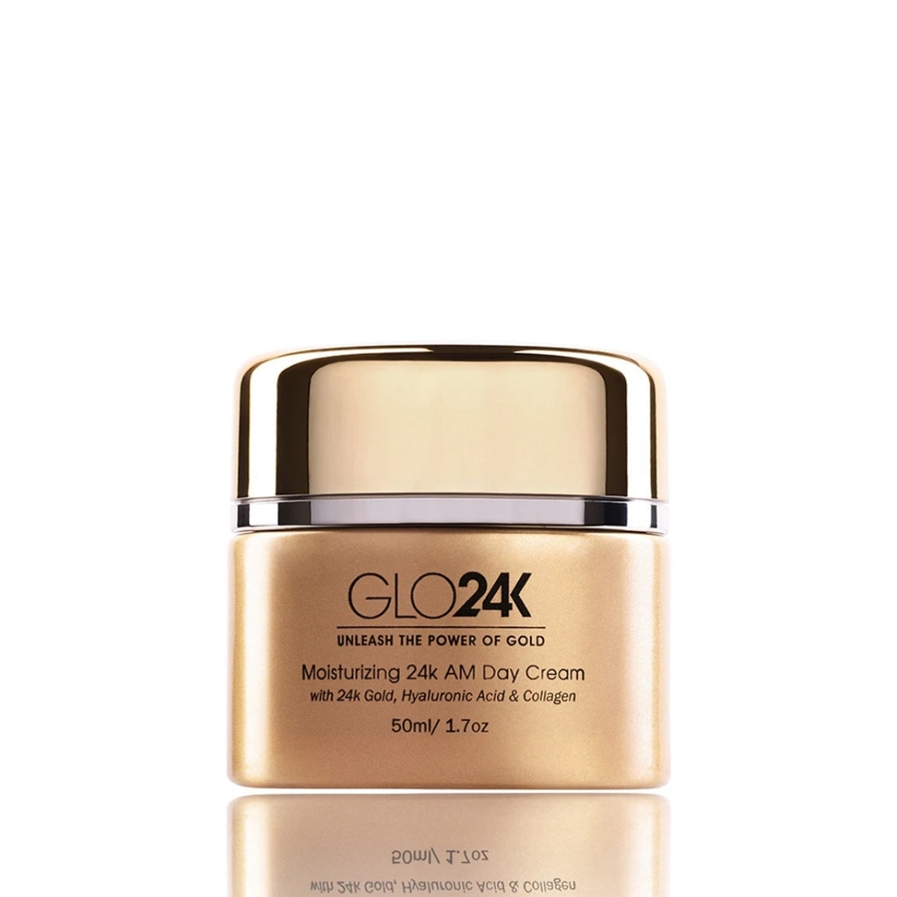GLO24K Moisturizing 24k AM Day Cream with 24k Gold NEW BNIB